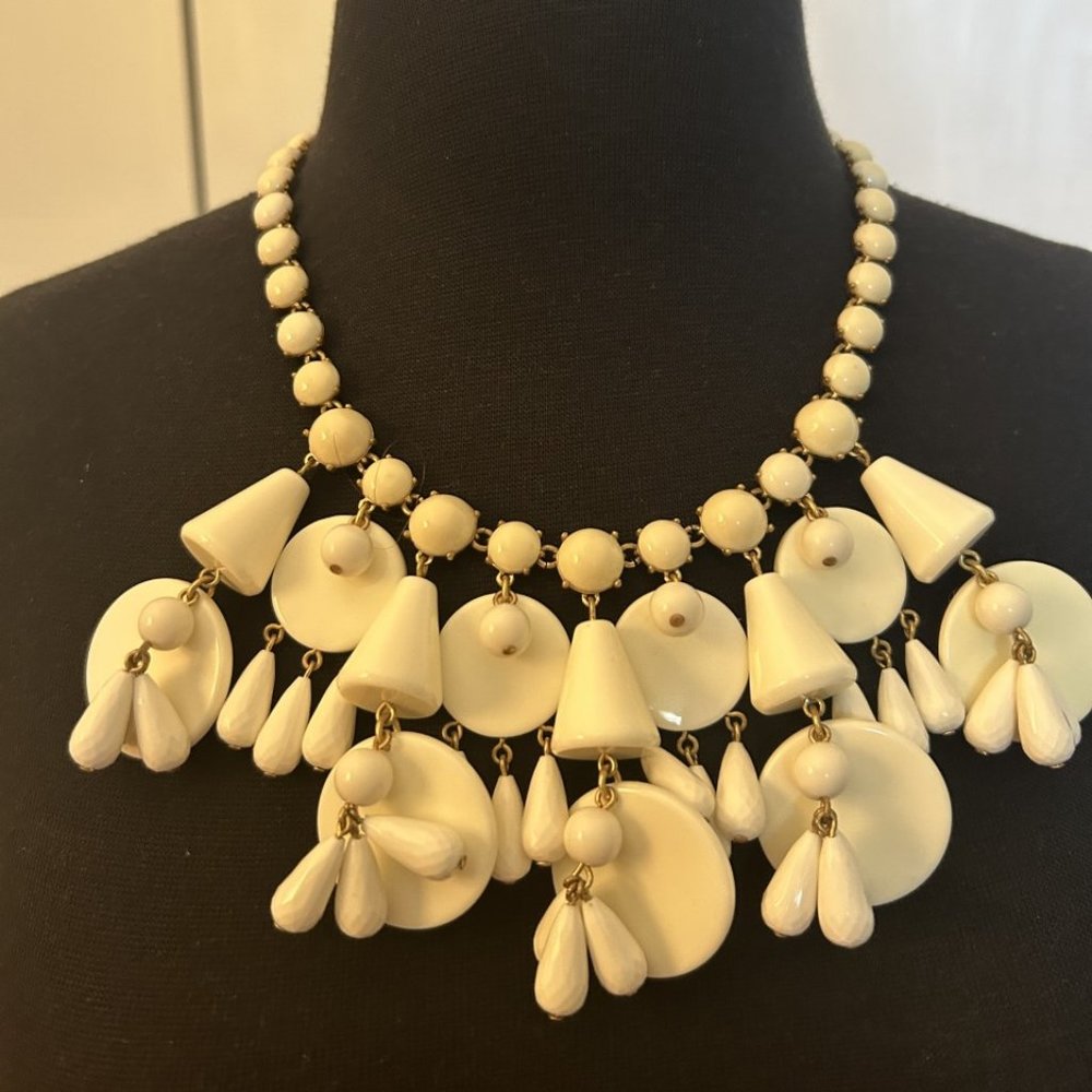 J.Crew Cream Beaded Necklace